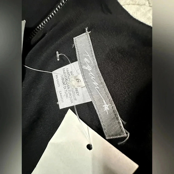 NWT Tegan Size 6 Structured Jersey Cap Sleeve Perfect LBD - Picture 6 of 11